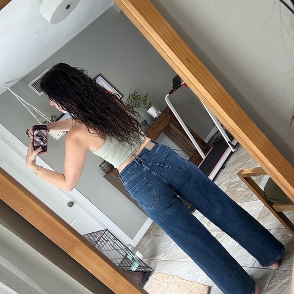 Zara High Rise Wide Leg Jeans Z1975 size 28 - Picture 5 of 10